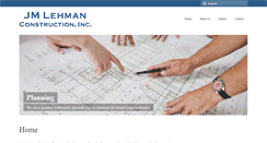 Desktop Screenshot of jmlehmanconstruction.com