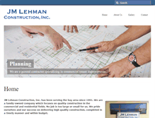 Tablet Screenshot of jmlehmanconstruction.com